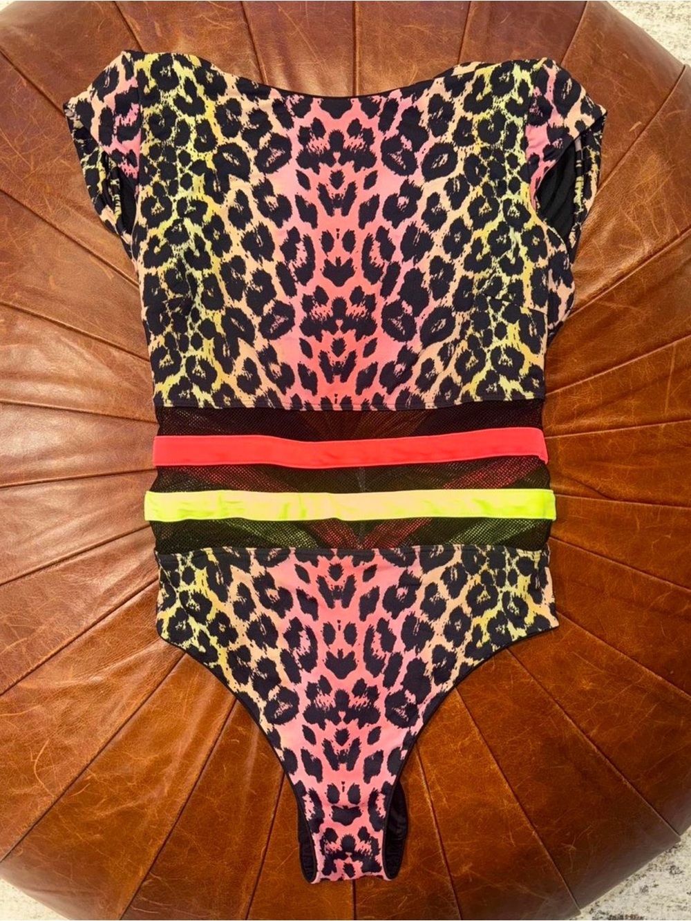 Agent Provocateur | Zenaya Neon Leopard Print One-Piece Swimsuit | AP2